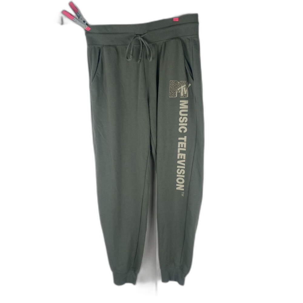 Olive Green MTV Sweatpants Woman's Medium Joggers Casual Pants